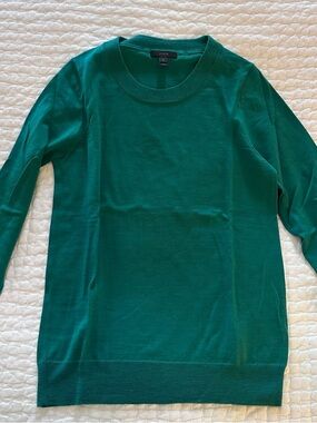 J. Crew Teal Tippi Crewneck Sweater